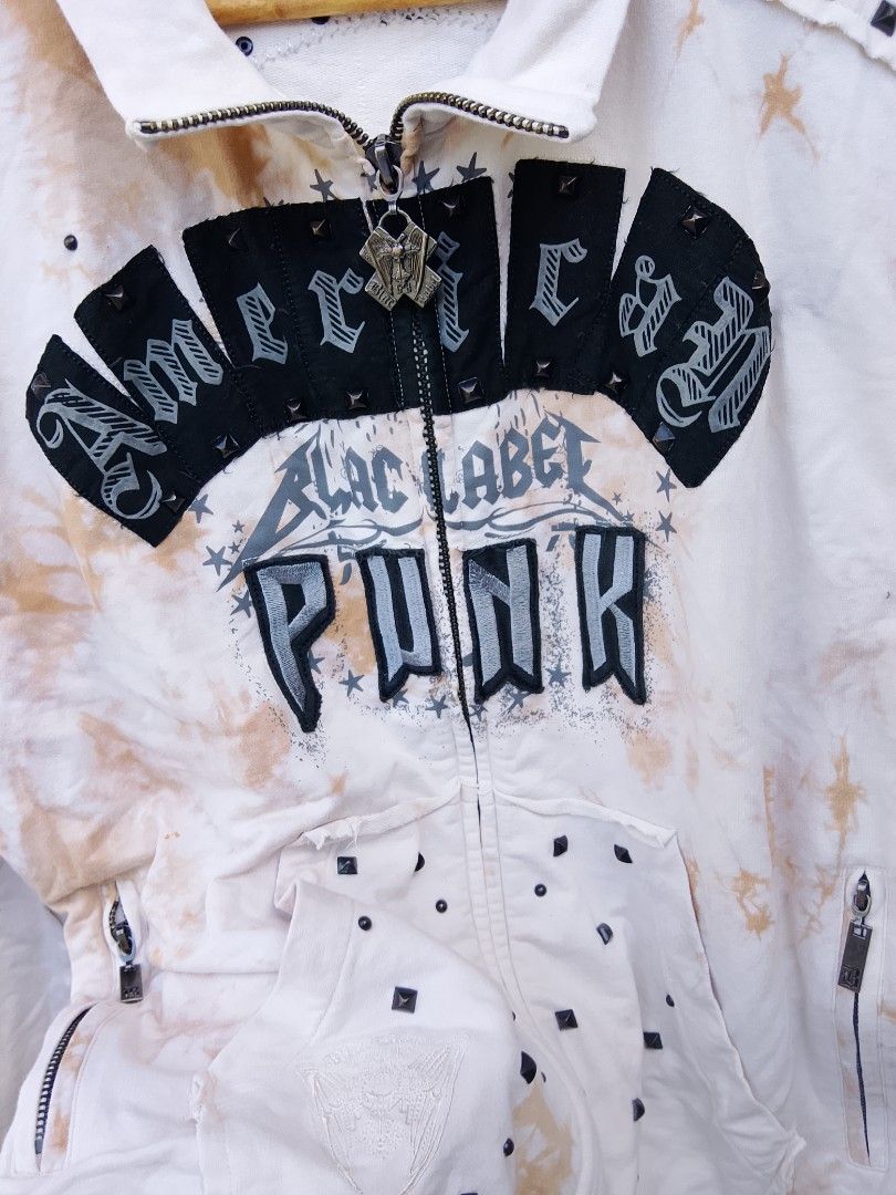 American punk gothic,y2k zip up jacket (Category: Coats, Jackets and Outerwear) located in Bayombong. Submitted by jeffreybee (Listing ID 1468661022, Image 2). Description: 26.5 length 23 width ALMOST NEW.