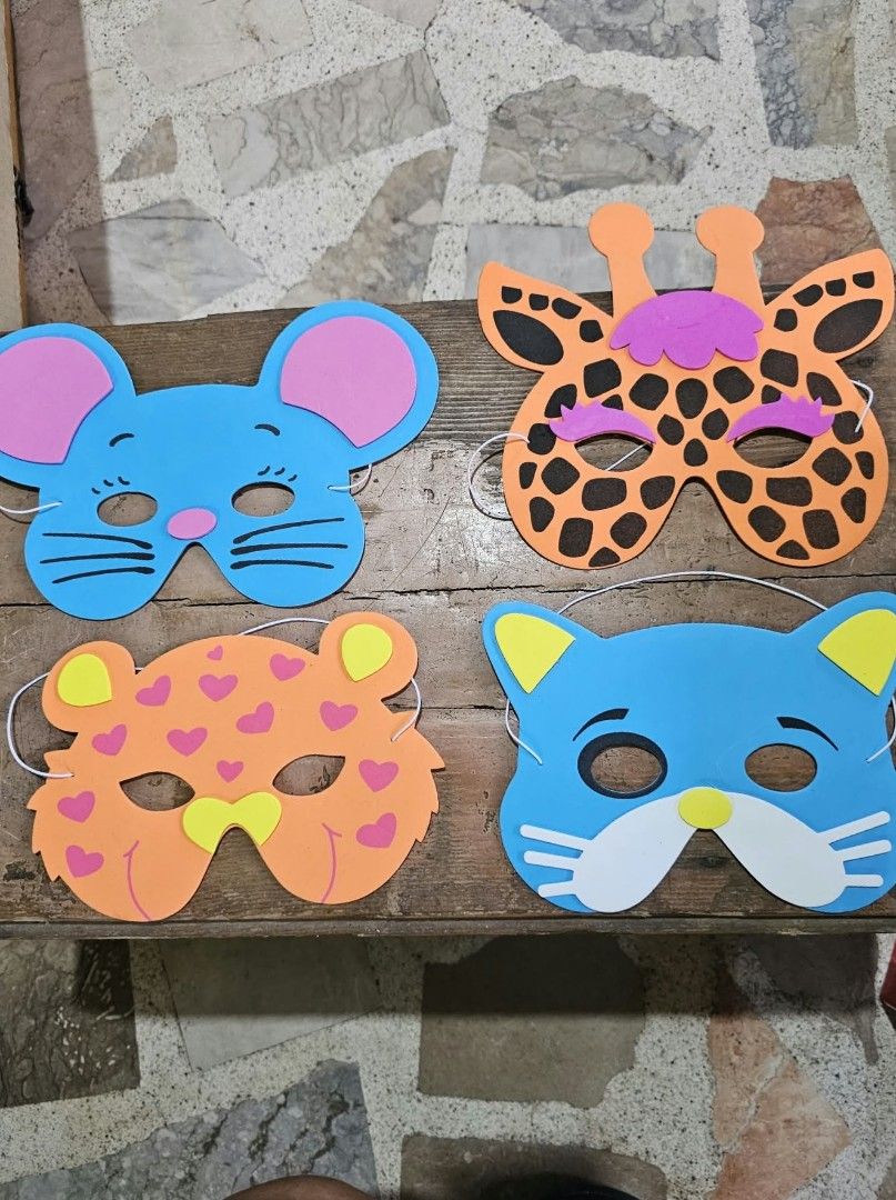Animal masks (Category: Art & Prints) located in San Fernando. Submitted by kitkat.astina (Listing ID 1468634995, Image 2). Description: 20 pesos each mask 15 pesos each if take all ( 50 PCs. no identical design) can fit adult and kids reusable.