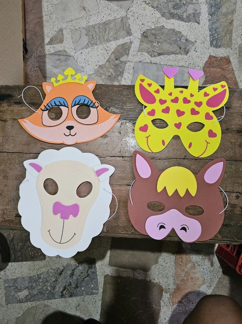 Animal masks (Category: Art & Prints) located in San Fernando. Submitted by kitkat.astina (Listing ID 1468634995, Image 3). Description: 20 pesos each mask 15 pesos each if take all ( 50 PCs. no identical design) can fit adult and kids reusable.