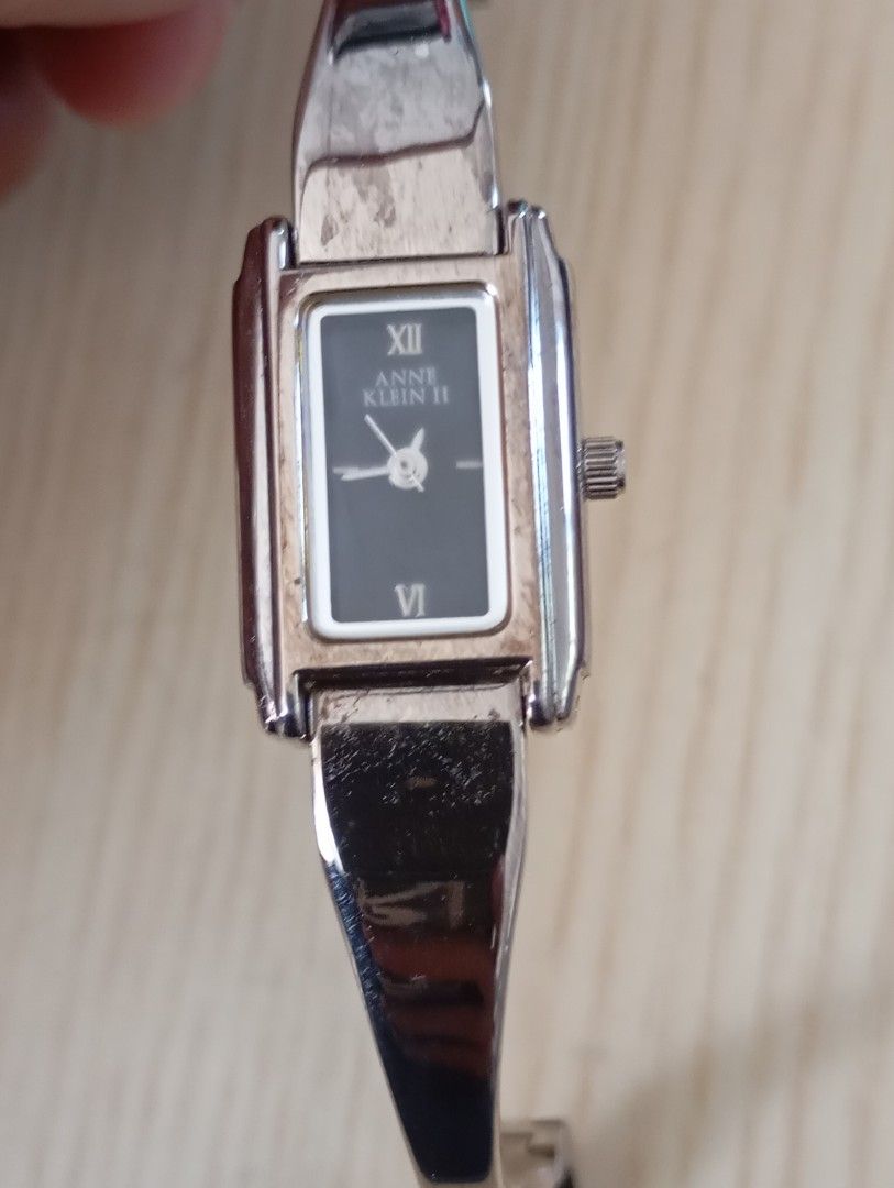 Anne klien (Category: Women's Watches) located in Las Pinas. Submitted by quick_deals_great_finds2 (Listing ID 1468532079, Image 1). Description: Original good working condition Quartz with battery 18mm small fits wrist 6.5 inches.