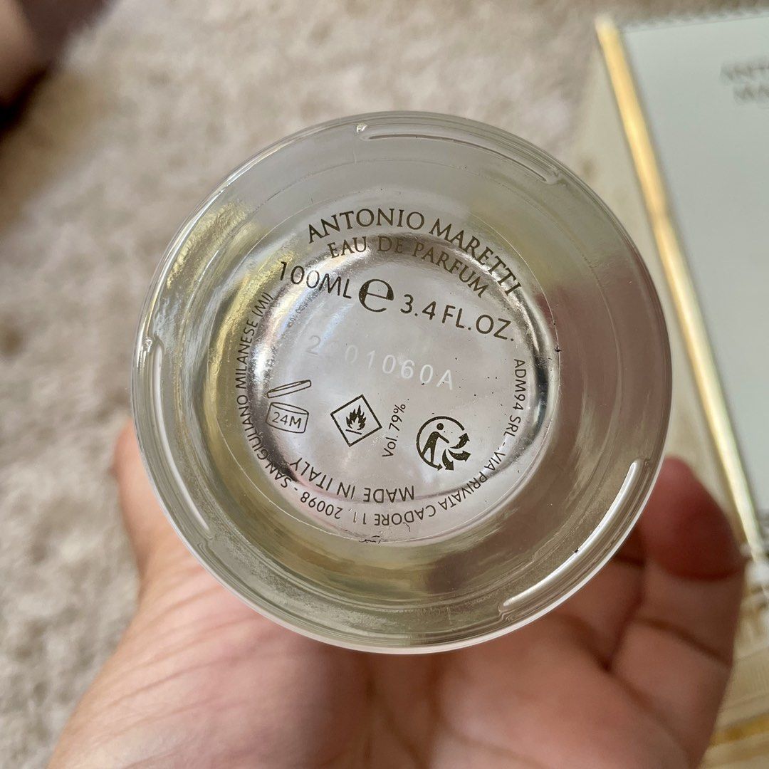 Antonio Maretti Madonna Eau de Parfum (Category: Fragrance & Deodorants) located in Subic. Submitted by javsprelovedstuffs (Listing ID 1468674239, Image 2). Description: Bnew with box Actual Photo posted 100ML Premium Perfumes engineered to match 90%–95% of the o_ri_gi_nal scent Long lasting/ up to 8hrs depending on body chemistry #perfumeph #dubaiperfumes #nicheperfume #jomalone #luxuryperfumes.
