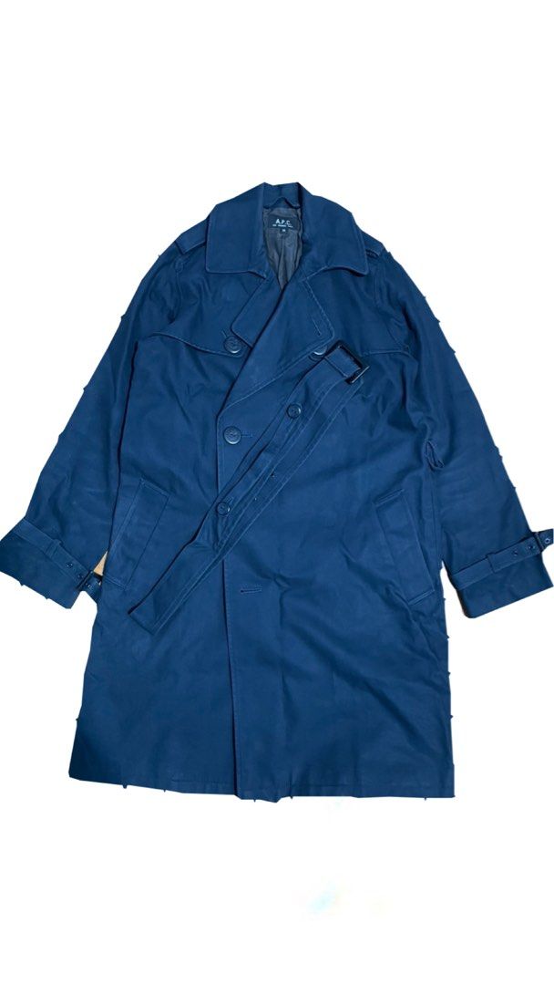 APC TRENCH COAT (Category: Luxury Apparel) located in Manila. Submitted by good2thrift (Listing ID 1468605652, Image 2). Description: APC TRENCH COAT SIZE 36 DIMESION COLOR RATE 9/10 NO ISSUE NEED WASH COLOR MAY VERY TO LIGHTNING DM TO PURCHASE AND MORE DETAILS.