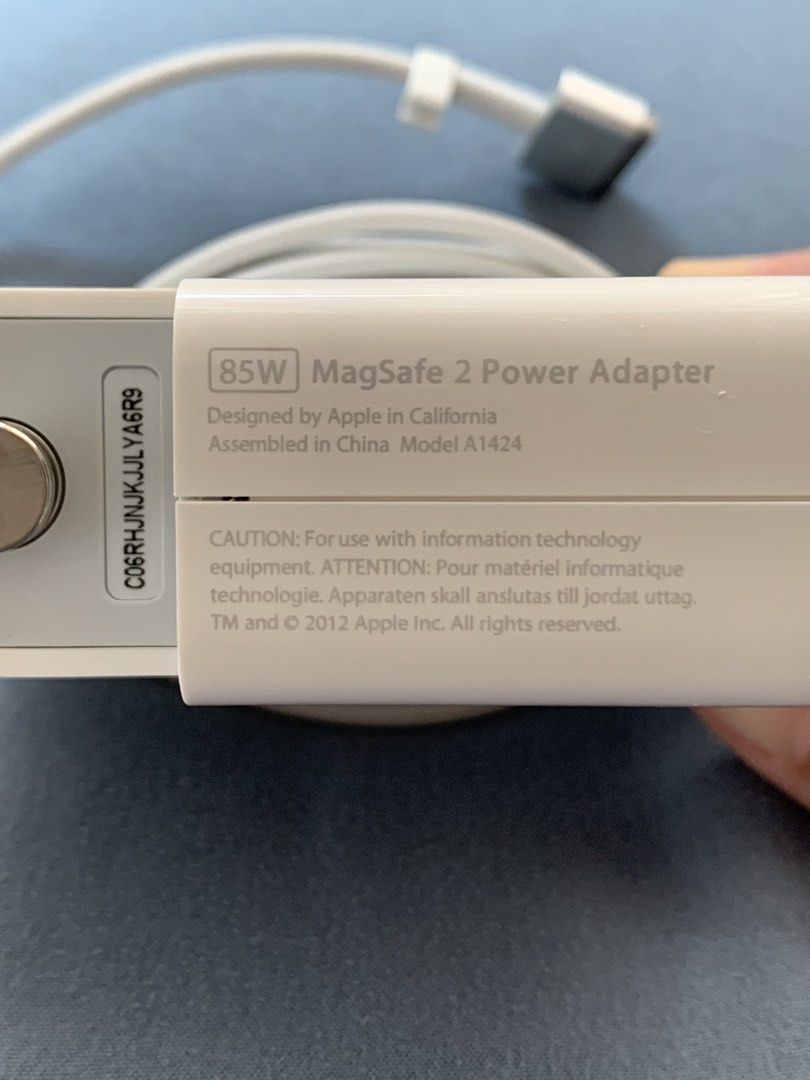 Magsafe Adapter Vi Apple 85W MagSafe 2 Power Adapter, 手提電話, 電話及其他裝置配件, 充電器及電線 - Carousell