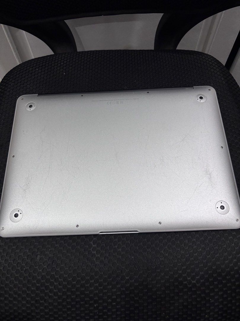 Apple MacBook Air 2017 Laptop (Category: Laptops & Notebooks) located in Quezon City. Submitted by juiriya (Listing ID 1468648189, Image 3). Description: PRICE NEGOTIABLE!! 2017 Macbook Air 13in - Intel Core i5 - 8GB RAM - 128 SSD - macOS Catalina - freshly reformatted condition: - Used - wear and tear (removed sticker) - working properly when plugged in Issues: - battery needs replacement - original charger is working but has exposed wiring (rep