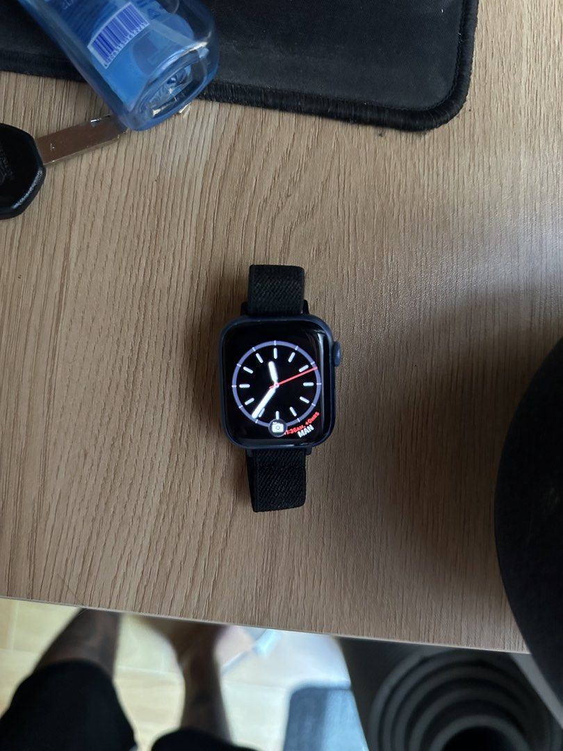 Apple Watch Series 7 41mm (Category: Wearables & Smart Watches) located in Puerto Princesa. Submitted by llllbig (Listing ID 1468646888, Image 2). Description: With strap No box 41mm No issues Fixed price.
