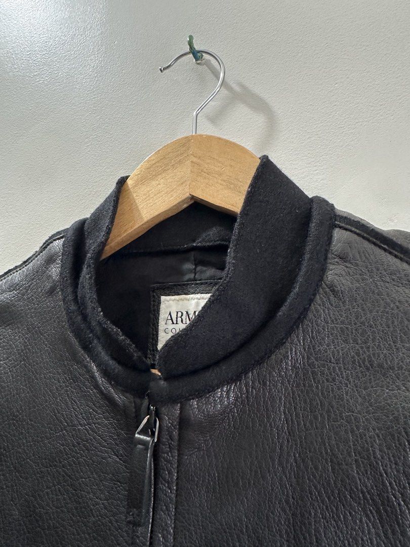Armani Collezioni Leather Jacket (Category: Coats, Jackets and Outerwear) located in Baguio. Submitted by .daryl (Listing ID 1468654344, Image 3). Description: 18 width 24 length .