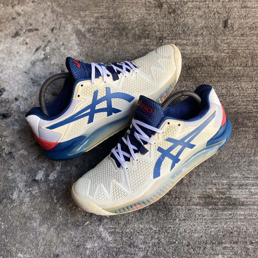 Asics Gel Resolution 8 (Category: Sneakers) located in Manila. Submitted by toasty.soles (Listing ID 1468587753, Image 2). Description: ASICS GEL-RESOLUTION 8 “MAKO BLUE” Size 8.5us MENS/26.5cm USED IN EXCLLENT CONDITION *minimal sockliner* Legit x Original 💯 2499Php Only‼️ PRELOVED PAIRS | MANAGE YOUR EXPECTATIONS PRELOVED PAIRS MAY HAVE MINOR FLAWS Mode of payment: Gcash / Cash / Maribank Courier: Jrs Express | Lalamove Lalamove available with