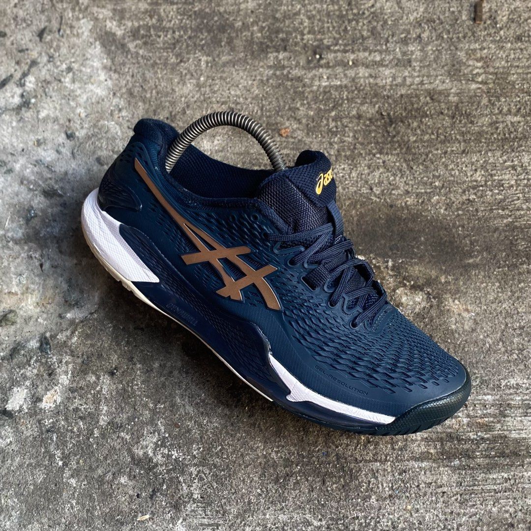 Asics Gel Resolution 9 (Category: Sneakers) located in Manila. Submitted by toasty.soles (Listing ID 1468588048, Image 1). Description: ASICS GEL-RESOLUTION 9 “FRENCH BLUE” Size 7.5us MENS/25.5cm USED IN EXCLLENT CONDITION *minimal sockliner* Legit x Original 💯 2499Php Only‼️ PRELOVED PAIRS | MANAGE YOUR EXPECTATIONS PRELOVED PAIRS MAY HAVE MINOR FLAWS Mode of payment: Gcash / Cash / Maribank Courier: Jrs Express | Lalamove Lalamove available wi