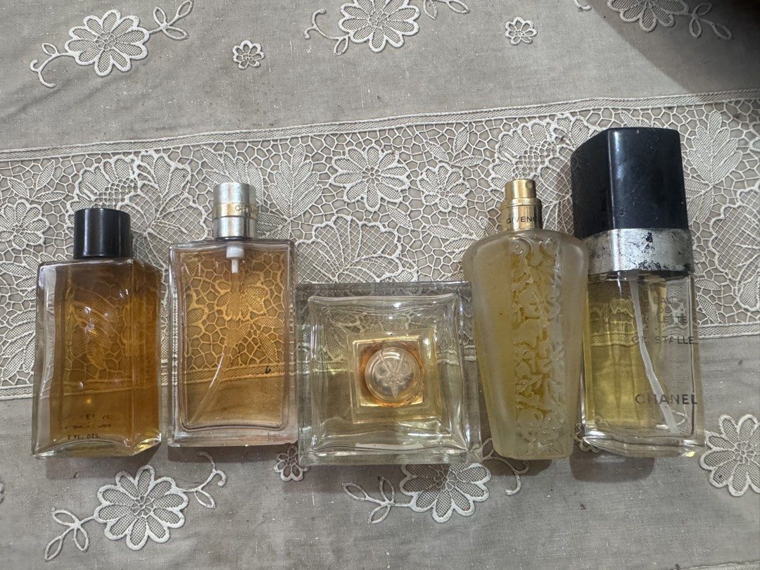 Assorted Designer Perfume Bottles Chanel Beckham (Category: Fragrance & Deodorants) located in Lingayen. Submitted by lux_thrift (Listing ID 1468513788, Image 1). Description: location pangasinan becham chanel givenchy AS PACK ONLY PALUGI SALE ALL FROM JAPAN BOX no boxes as is 1800 only plus sf.