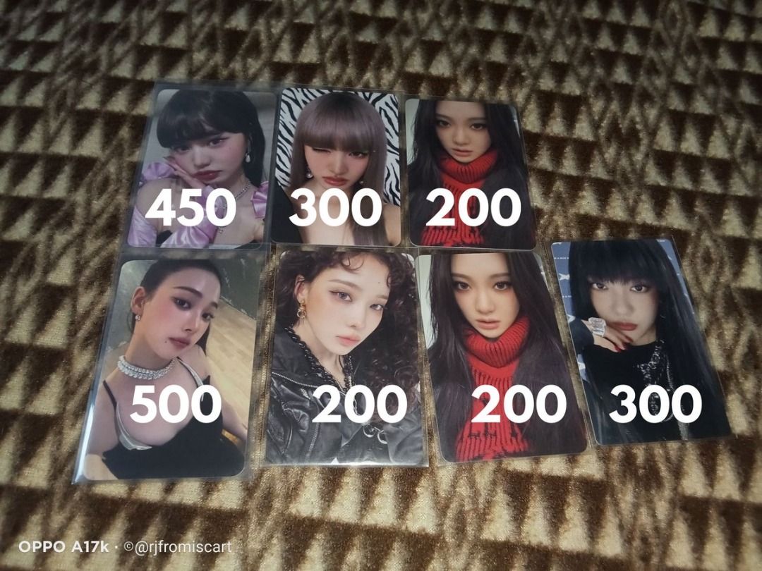 Assorted Girl Group Photocards (Category: K-Wave Merchandise) located in Cainta. Submitted by rjfromissells (Listing ID 1468511691, Image 2). Description: WTS LFB PH | ONHAND Assorted Girl Group Photocards - Mint Condition, X Sensitive - PAYO, Gcash | J&T - DM me on X : @rjfromiscart.
