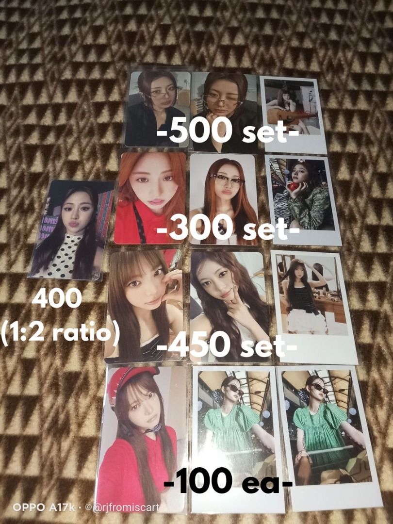 Assorted Girl Group Photocards (Category: K-Wave Merchandise) located in Cainta. Submitted by rjfromissells (Listing ID 1468511691, Image 3). Description: WTS LFB PH | ONHAND Assorted Girl Group Photocards - Mint Condition, X Sensitive - PAYO, Gcash | J&T - DM me on X : @rjfromiscart.
