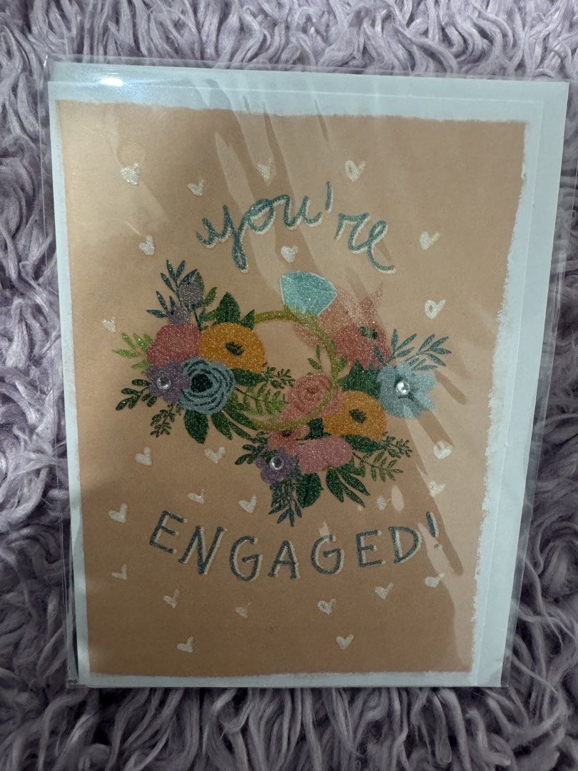 Assorted greeting cards bundle cute designs (Category: Art & Prints) located in Cabanatuan. Submitted by dyosasalupa (Listing ID 1468711898, Image 2). Description: - Cute greeting card bundle for birthdays, engagements, and more - Adorable designs: Raccoon with balloon, floral engagement ring, jar of hearts, and happy fruits - Each card individually sealed in a clear plastic wrapper - Perfect to keep on hand for any special occasion 20 each.