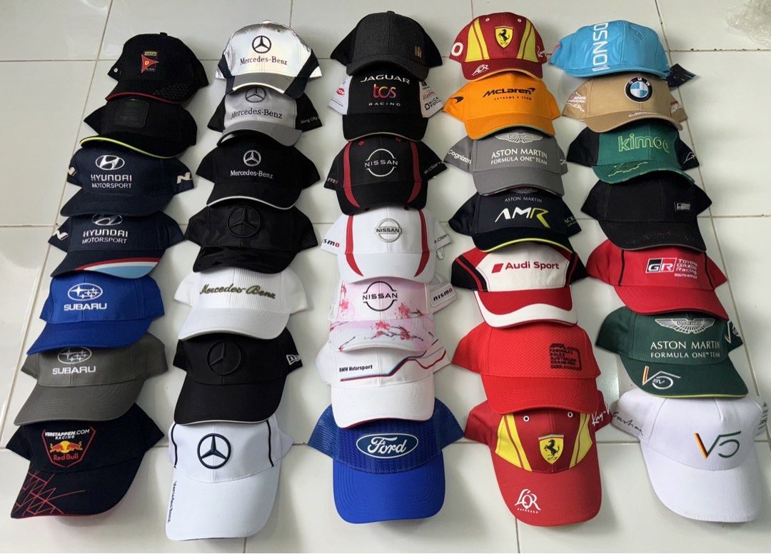 Assorted racing caps (Category: Caps & Hats) located in Manila. Submitted by Caps4everyone (Listing ID 1468614912, Image 1). Description: For sale only Price range 700 - 1,350 each Location: caloocan Shipping: lbc and lalamove Pm for sure buyer only .