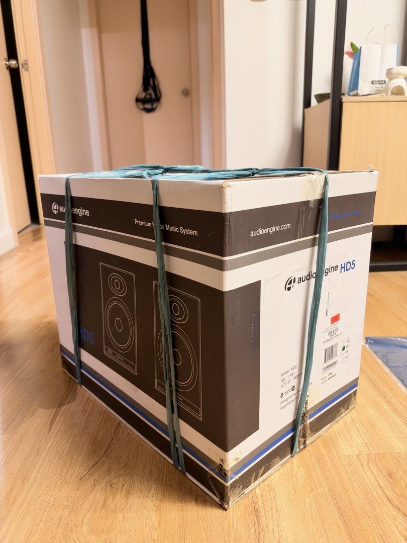 Audioengine HD5 Wireless Powered Speakers Walnut (Category: Soundbars, Speakers & Amplifiers) located in Manila. Submitted by machupapi_mnl (Listing ID 1468516942, Image 2). Description: Selling my audioengine HD5 Walnut Premium Home Music System for 25k, negotiable. RFS: Got it at an event. SRP at 32,990. PM for offers, thank you! - Brand: Audioengine HD5 Wireless Powered Speakers - Finish: Stunning walnut wood - Condition: Brand new, factory-se