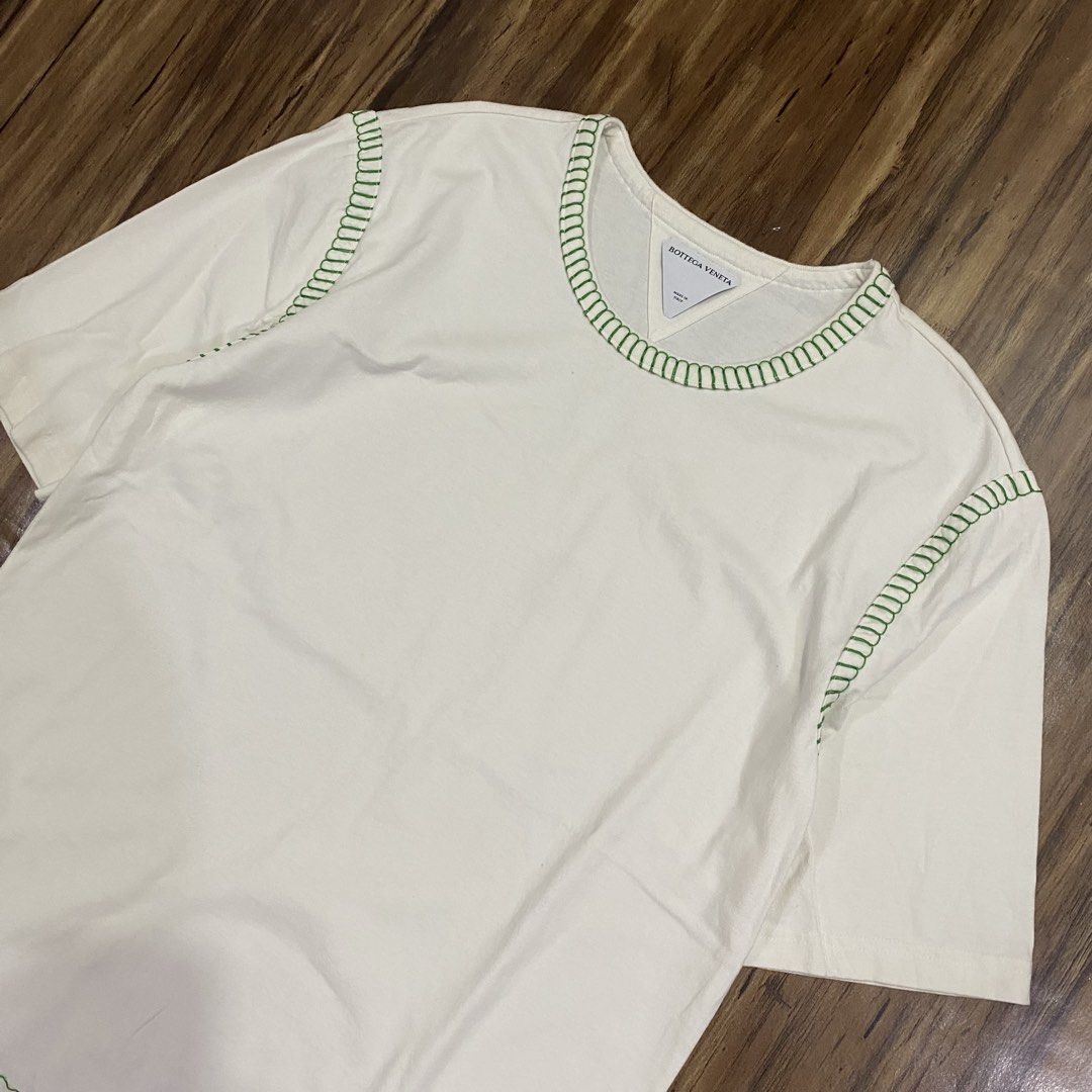 Authentic Bottega Veneta Shirt (Category: Luxury Apparel) located in Cebu City. Submitted by accurate.curations.ceb (Listing ID 1468612112, Image 2). Description: Bottega Veneta Authentic XL on tag Dimes: 21 x 28 inches Dm if interested or drop your offer.