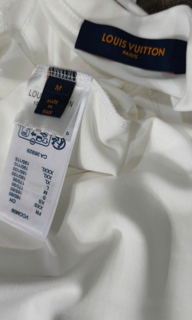 Authentic LV T-shirt With Paperbag (Category: Shirts) located in La Trinidad. Submitted by designerluxeshop (Listing ID 1468620972, Image 3). Description: Previously owned Louis Vuitton t-shirt with paperbag size medium, 💯% original, in good condition, shipping is free, message us if interested, delivery is ready onhand.