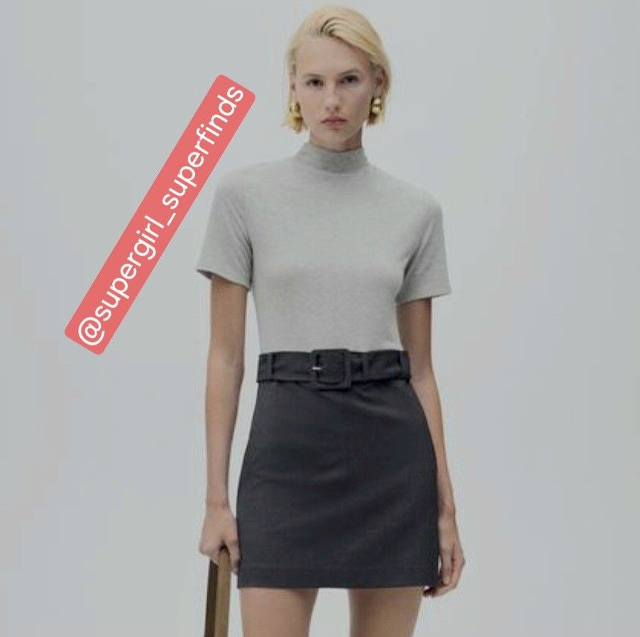 Authentic Mango MNG Gray Belted Spliced Bima Midi Dress (Category: Dresses) located in Las Pinas. Submitted by supergirl_superfinds (Listing ID 1468560793, Image 1). Description: ‼️PLEASE READ THE DETAILS BEFORE ASKING! Thank you!‼️ ----- Authentic Mango MNG Bima Dress (Twofer Spliced Gray Belted Midi) Size: EUR L / US 8 (will best fit medium to large) Fabric: 62% Polyester 32% Viscose 6% Elastane Color: Light Gray + Dark Gray Condition: Excellen