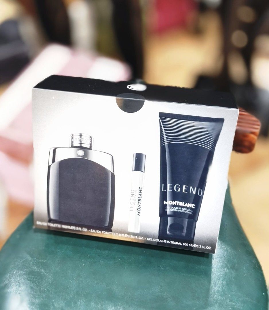 Authentic Mont Blanc Men's Perfume Complete Set (Category: Fragrance & Deodorants) located in La Trinidad. Submitted by designerluxeshop (Listing ID 1468617937, Image 2). Description: Brand new Mont Blanc legend men's perfume complete set, 💯% original, in excellent condition, free shipping, message us if interested, delivery is ready onhand.