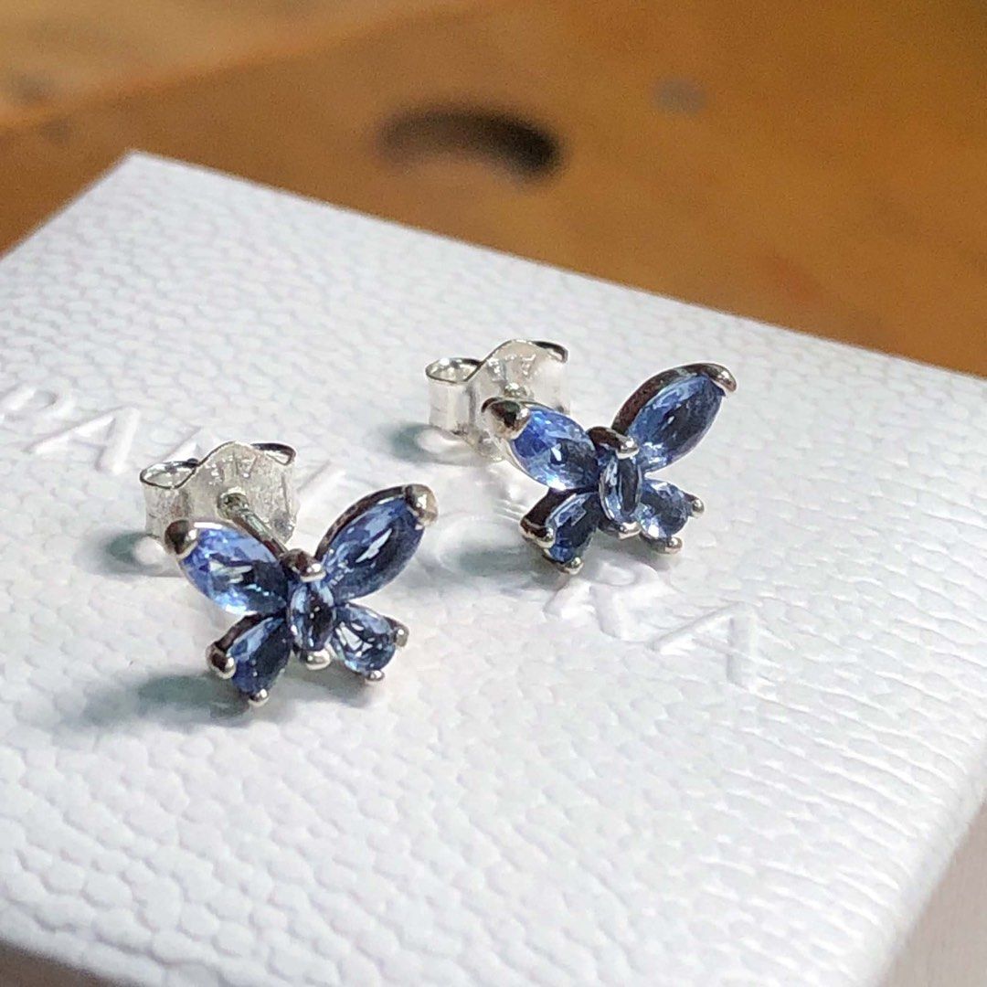 Authentic Pandora Blue Butterfly Stud Earrings (Category: Earrings) located in Manila. Submitted by daintyjewels (Listing ID 1468676220, Image 1). Description: .