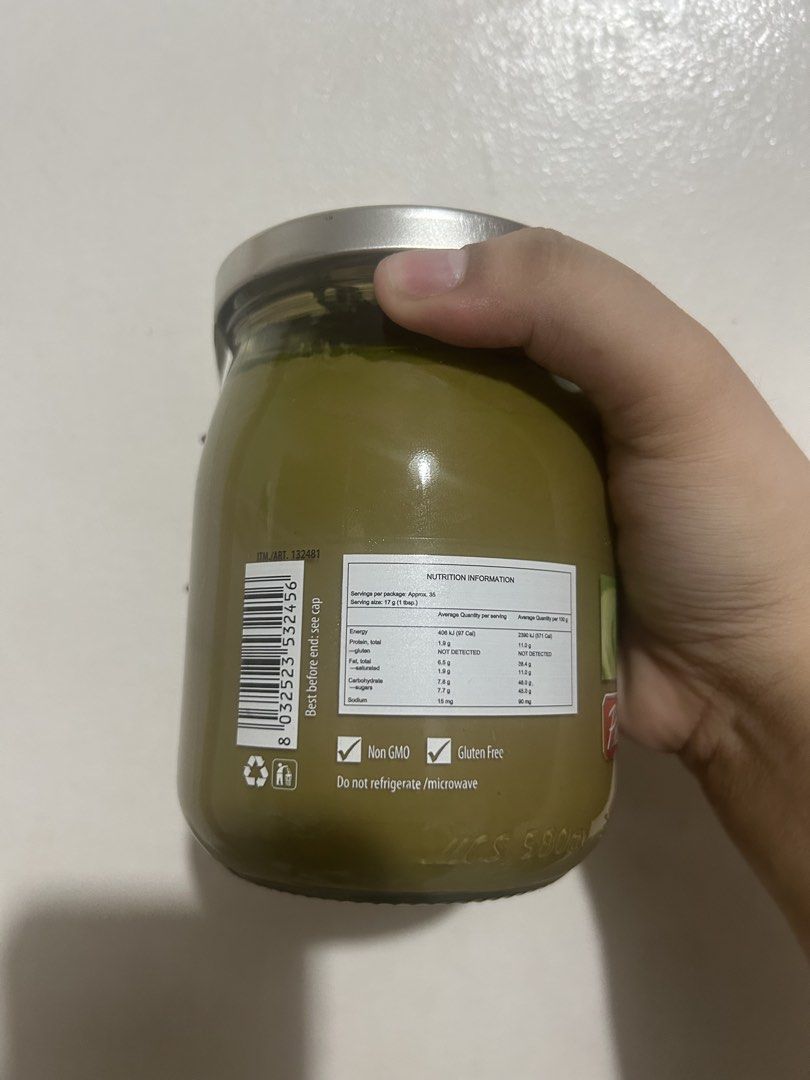[authentic] PISTI pistachio cream spread (Category: Other Food & Drinks) located in Pasig City. Submitted by haechanchichan (Listing ID 1468615539, Image 3). Description: .