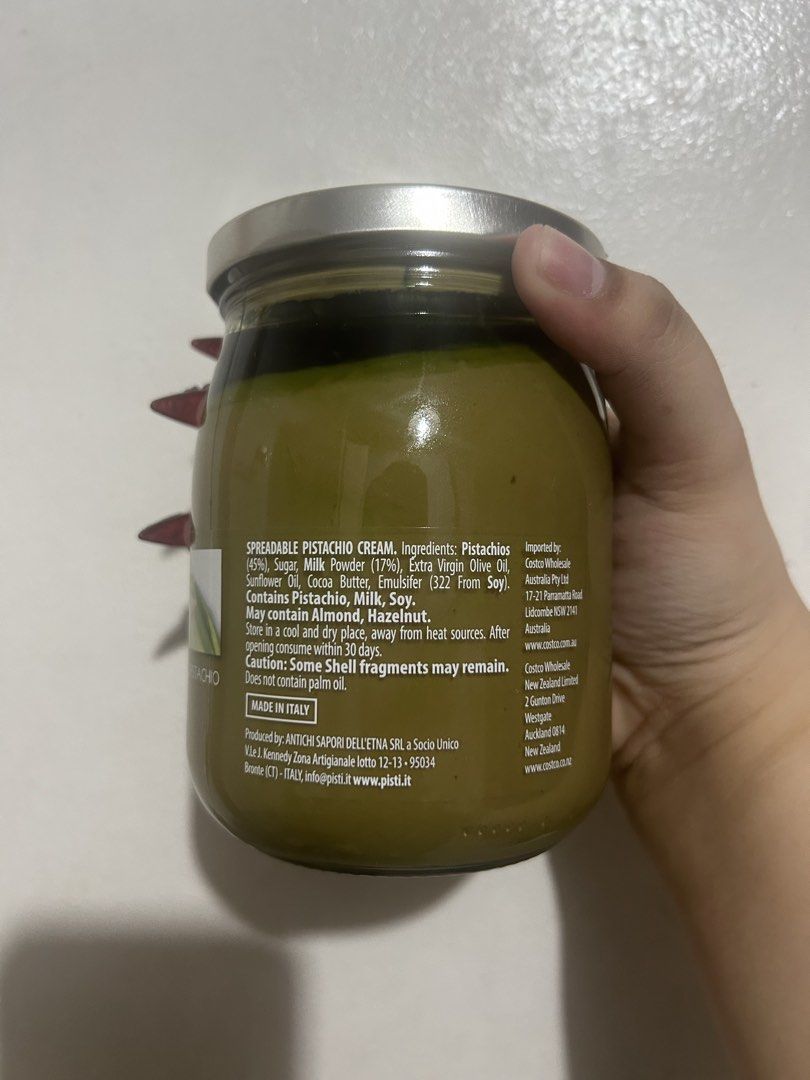 [authentic] PISTI pistachio cream spread (Category: Other Food & Drinks) located in Pasig City. Submitted by haechanchichan (Listing ID 1468615539, Image 2). Description: .