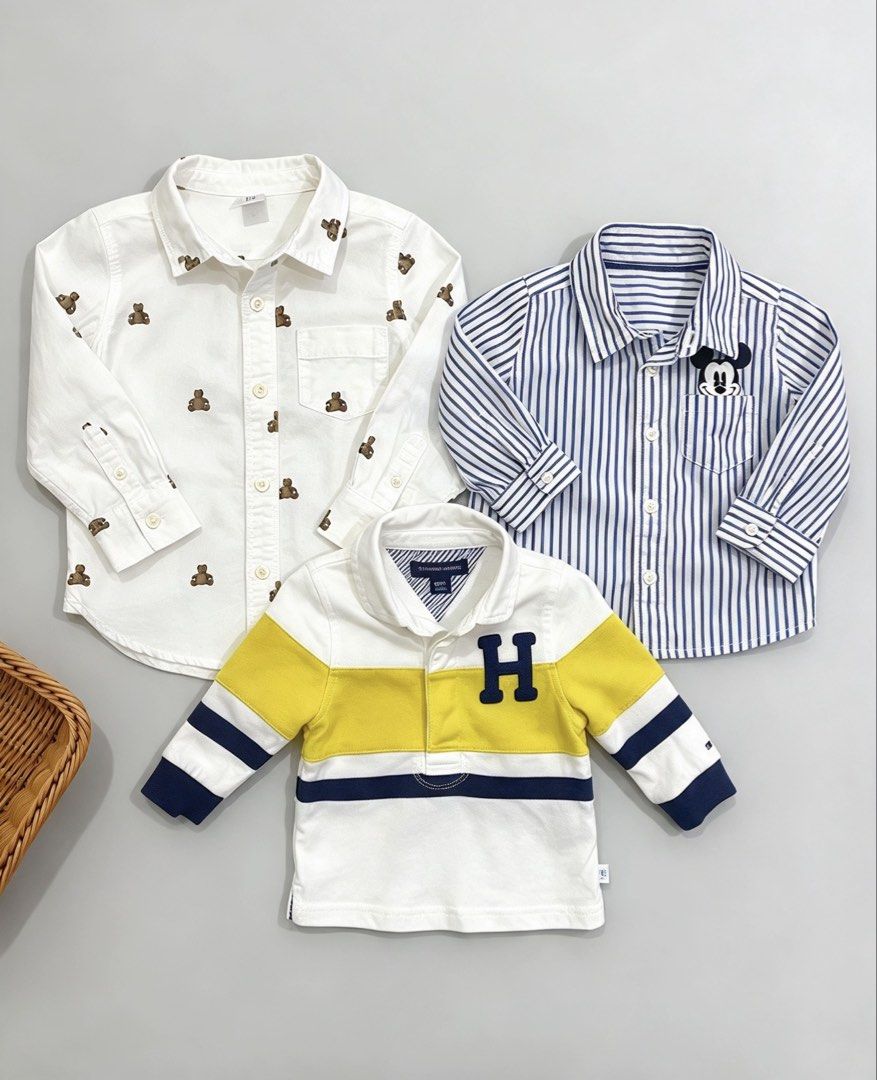 Baby boy preloved branded clothes ootds (Category: Babies & Kids Fashion) located in Quezon City. Submitted by zippy123 (Listing ID 1468678590, Image 2). Description: Direct message if interested🫰🏻 some are sold already..