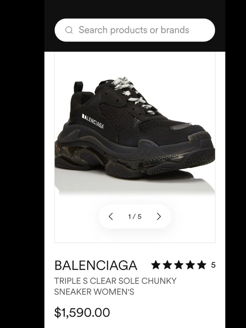 Balenciaga Triple S (Category: Shoulder Bags) located in Cabuyao City. Submitted by secondhand.shop.ph (Listing ID 1468547022, Image 2). Description: SALE‼️DIRECT MESSAGE ME‼️FIRST TO PAY Almost new BALENCIAGA TRIPLE S Size 37 Genuine leather trim.