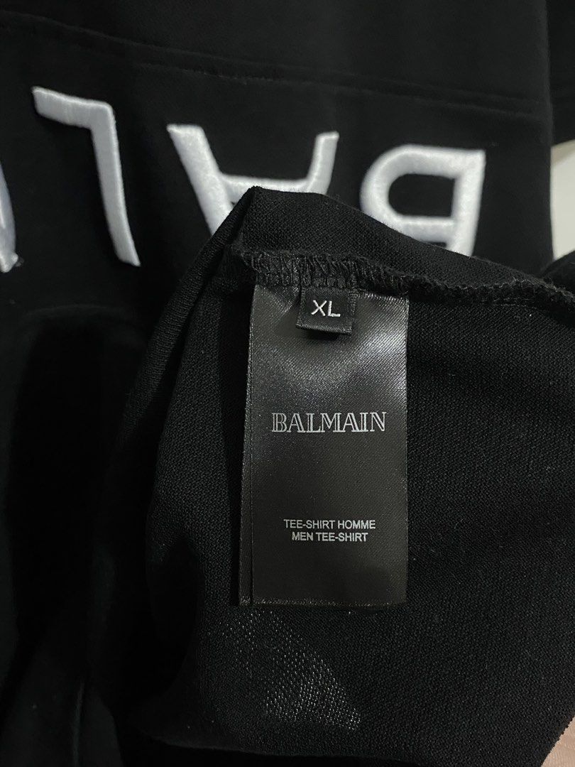 BALMAIN TEXT REVERSE POLO SHIRT (Category: Formal Shirts) located in Batangas. Submitted by got.thrift (Listing ID 1468535073, Image 3). Description: W-23 L-30 Brand new No Issue.