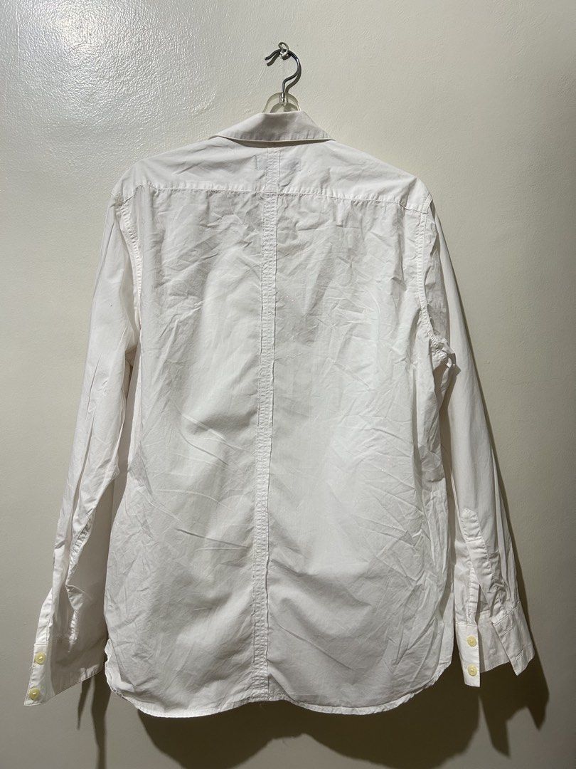 Banana Republic White Formal Longsleeves (Category: Longsleeves) located in Manila. Submitted by timo_clutters18 (Listing ID 1468576357, Image 2). Description: Banana Republic White Formal Longsleeves Size: M (30x22) Condition: 10/10 MOP: G-Cash/COD Location: Quezon City.