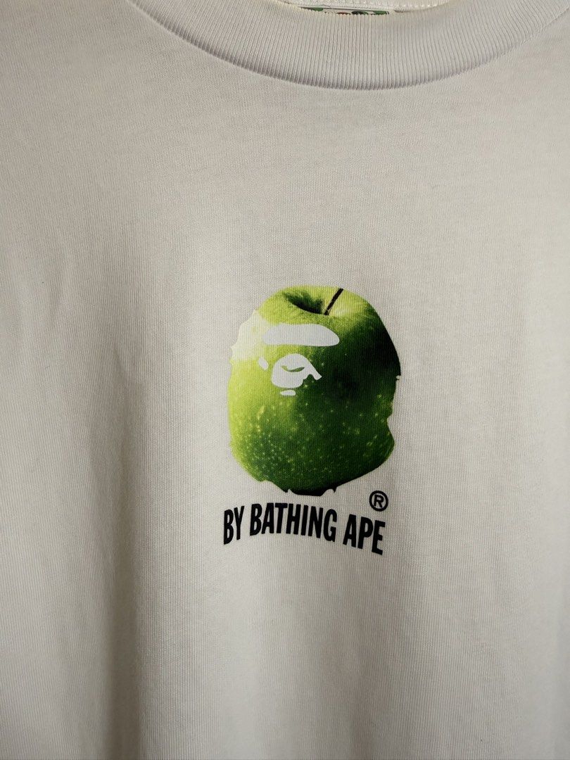 Bape apple (Category: Tshirts & Polo Shirts ) located in Santa Rosa. Submitted by rgnrvn300 (Listing ID 1468666851, Image 2). Description: Bape apple Brand new condition 3,500 L on tag relax fit 22.5x29.5.
