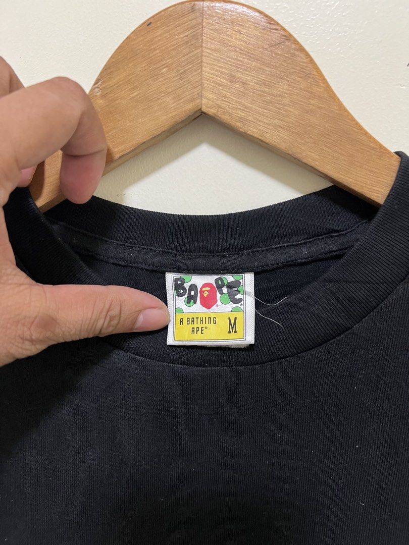 Bape Big Head Side Design Black Shirt (Category: Tshirts & Polo Shirts ) located in Manila. Submitted by thriftpoint99 (Listing ID 1468622200, Image 2). Description: 20x27.5 No issue Excellent condition.