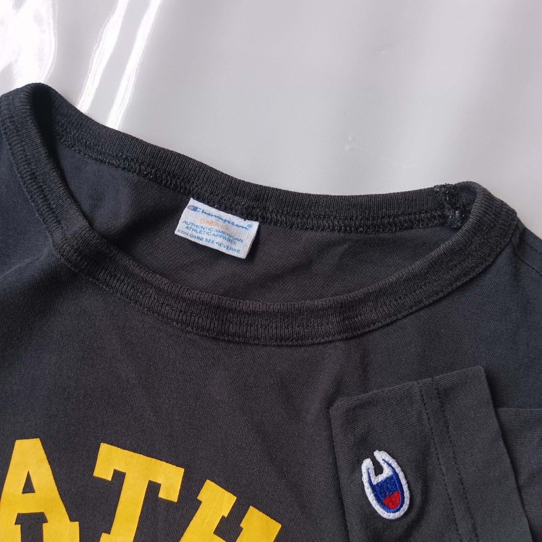 BAPE x Champion (Category: Tshirts & Polo Shirts ) located in San Luis. Submitted by 3fted.au (Listing ID 1468638025, Image 3). Description: Champion x BAPE Excellent Condition 9/10 Color Rate 1 print chip sa letter "i" best fit M Length: 26.5 Width: 19 🏷️200.