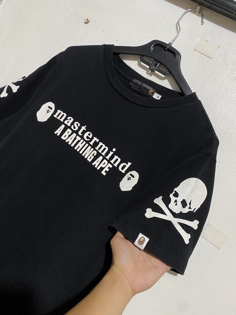 BAPE x MASTERMIND SHIRT (Category: Tshirts & Polo Shirts ) located in Manila. Submitted by brndn.rgld (Listing ID 1468668994, Image 2). Description: 20 Width 26 Length Like new condition No issue Dm ur sure offer only.