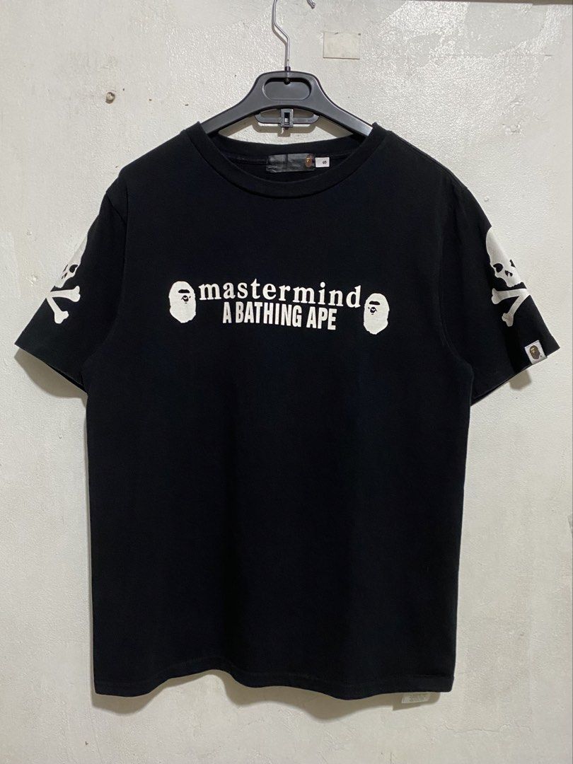 BAPE x MASTERMIND SHIRT (Category: Tshirts & Polo Shirts ) located in Manila. Submitted by brndn.rgld (Listing ID 1468668994, Image 1). Description: 20 Width 26 Length Like new condition No issue Dm ur sure offer only.