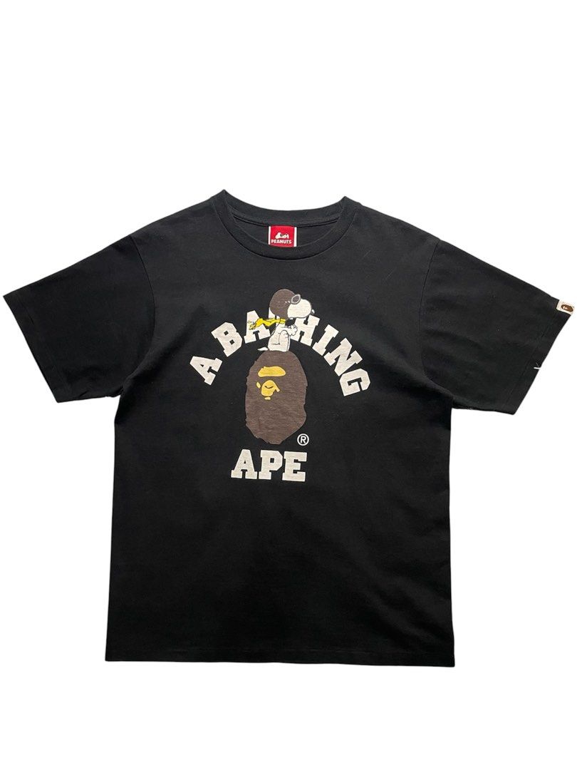 BAPE X SNOOPY COLLEGE TEE (Category: Tshirts & Polo Shirts ) located in Cabanatuan. Submitted by rmsdnl (Listing ID 1468606333, Image 1). Description: M on tag,best fit medium 20x26 Color rate:9.8/10 issue:none Excellent condition Price3499.