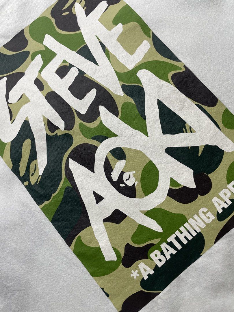 BAPE X STEVE AOKI (Category: Tshirts & Polo Shirts ) located in Cabanatuan. Submitted by rmsdnl (Listing ID 1468606996, Image 2). Description: m on tag,best fit medium 20.5x26 Color rate:9/10 issue:Need wash,minor hairline Very good condition Price:2899.