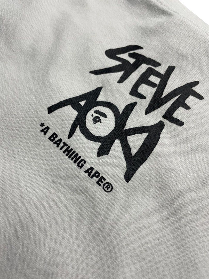 BAPE X STEVE AOKI (Category: Tshirts & Polo Shirts ) located in Cabanatuan. Submitted by rmsdnl (Listing ID 1468606996, Image 3). Description: m on tag,best fit medium 20.5x26 Color rate:9/10 issue:Need wash,minor hairline Very good condition Price:2899.