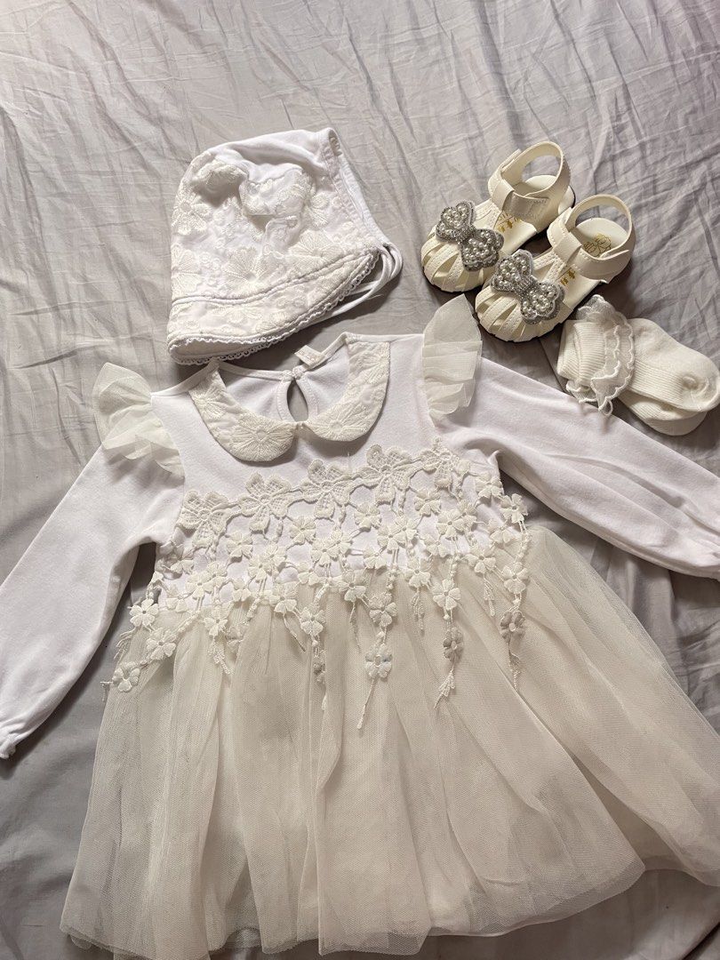 baptism / christening set for 12 months (Category: Babies & Kids Fashion) located in Cainta. Submitted by cof.fee (Listing ID 1468511127, Image 1). Description: worn once during baptism complete set for only 700.