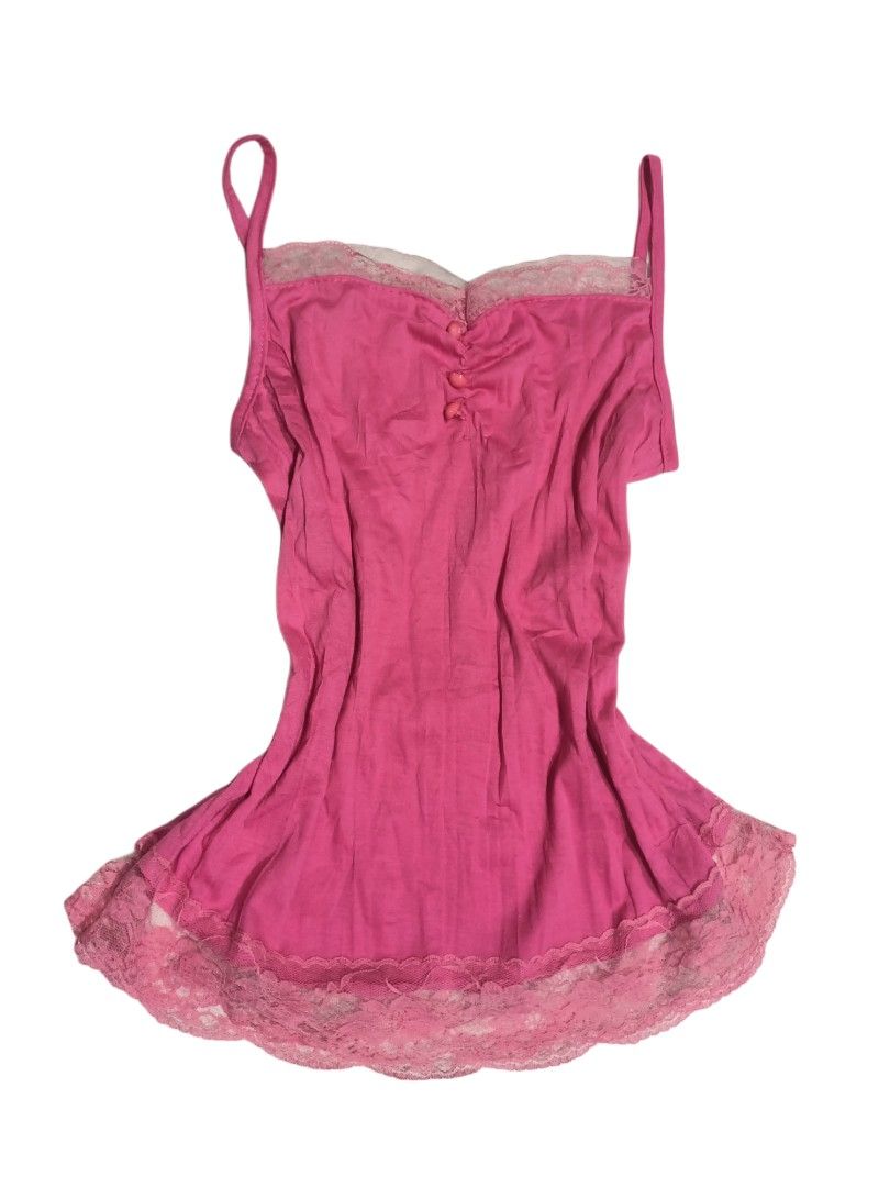Barbie Pink Lace Cami (Category: Blouses) located in Bislig. Submitted by vanityarchives (Listing ID 1468603814, Image 1). Description: very nice pop of color! cute for use as inner of blouse/tops.