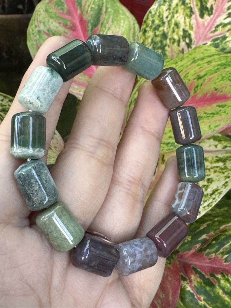 BARREL OCEAN JASPER BRACELET 🍍 B5_JC010 (Category: Bracelets) located in Bulacan. Submitted by selling_low_by_bella_ben (Listing ID 1468635651, Image 2). Description: BARREL OCEAN JASPER 🍍 B5_JC010 🏷️ 360 9+ mm bead 17 cm wrists.
