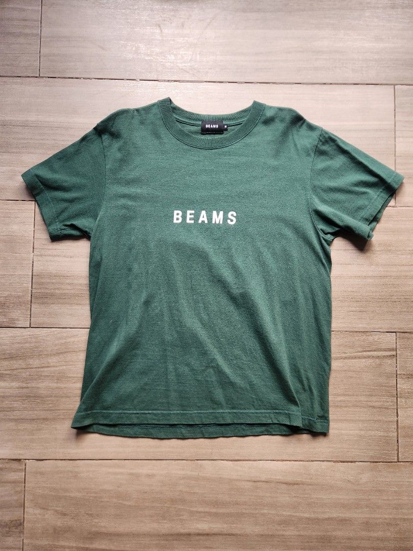 Beams Green Logo Shirt (Category: Tshirts & Polo Shirts ) located in Quezon City. Submitted by zero_two_seven (Listing ID 1468566481, Image 1). Description: - Brand: BEAMS - Color: Green - Size: M - 25 L x 20 W - Condition: 7/10 - Slight color fade due to usage - Color may differ from the photos - Shipping fee is shouldered by the buyer.