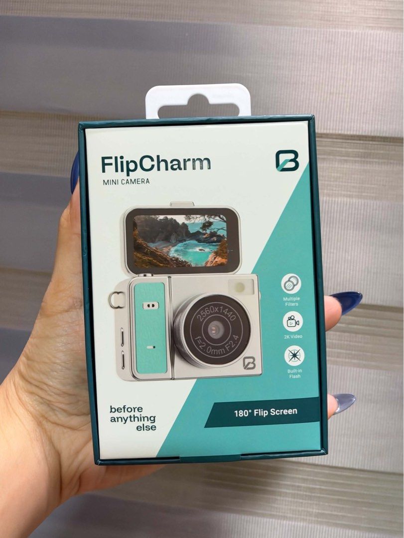 Before Anything Else Flip Charm Mini Camera (Category: Cameras) located in Rizal. Submitted by miss2lyps (Listing ID 1468548085, Image 1). Description: - brand new, sealed - below srp.