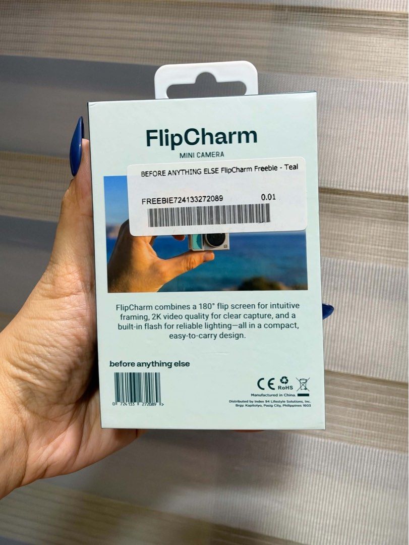 Before Anything Else Flip Charm Mini Camera (Category: Cameras) located in Rizal. Submitted by miss2lyps (Listing ID 1468548085, Image 2). Description: - brand new, sealed - below srp.