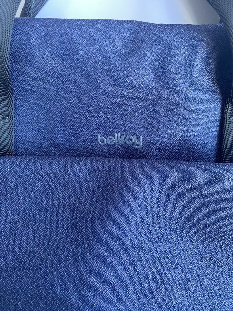 Bellroy Via Workbag Navy Blue (Category: Briefcases) located in Cavite. Submitted by benta_bounce (Listing ID 1468553774, Image 3). Description: DESIGN INSIGHTS • Excellent condition • Padded 16” laptop sleeve • Ultra-wide zip opening for easy access • Surprisingly spacious main compartment • Raised internal mesh zip pocket • External quick-access pocket with key clip • Detachable padded shoulder strap • Soft, rolled-edge webbing handles • Water-