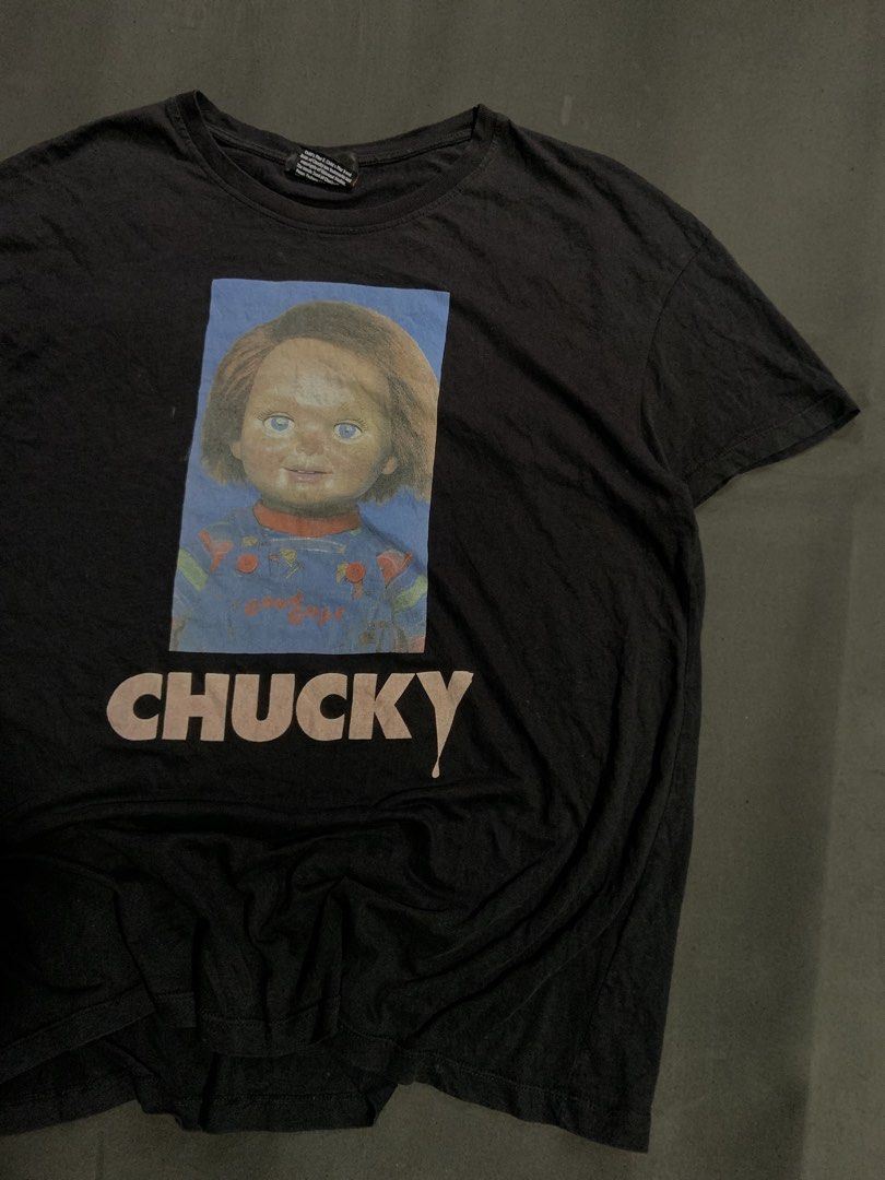 Bershka x Chucky tee (Category: Tshirts & Polo Shirts ) located in Prosperidad. Submitted by basicdept07 (Listing ID 1468584902, Image 2). Description: Bershka x Chucky tee Good condition 22 width / 27.5 length Size L on tag 🏷️ 230.