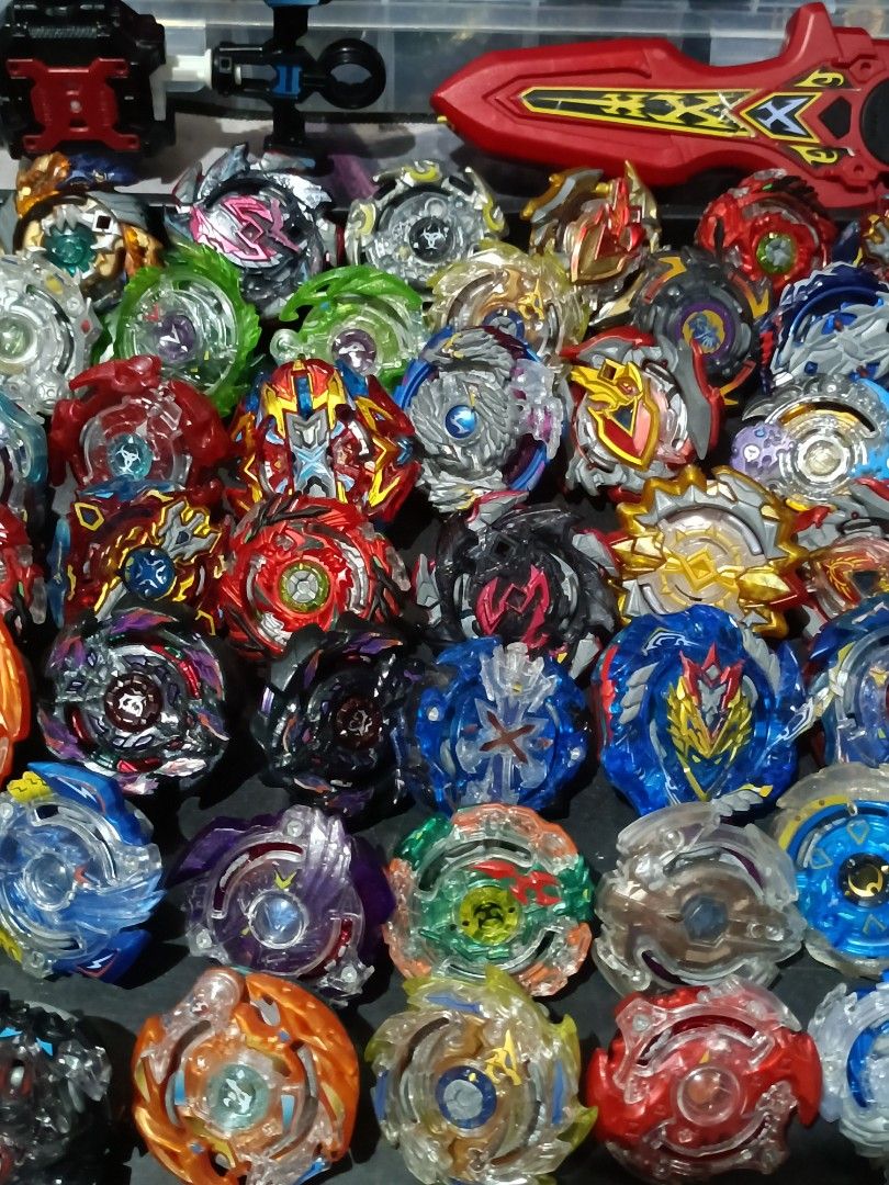 Beyblade Burst Collection (Category: Action & Battle Toys) located in Los Banos. Submitted by lemuel_02 (Listing ID 1468681549, Image 3). Description: Beyblade Burst Collection Take All Only 🏷️7000 Firm 📍Los Baños, Laguna 🚚 Lalamove, Jnt and Meetups 💸 Gcash 📩 Send Message if interested.