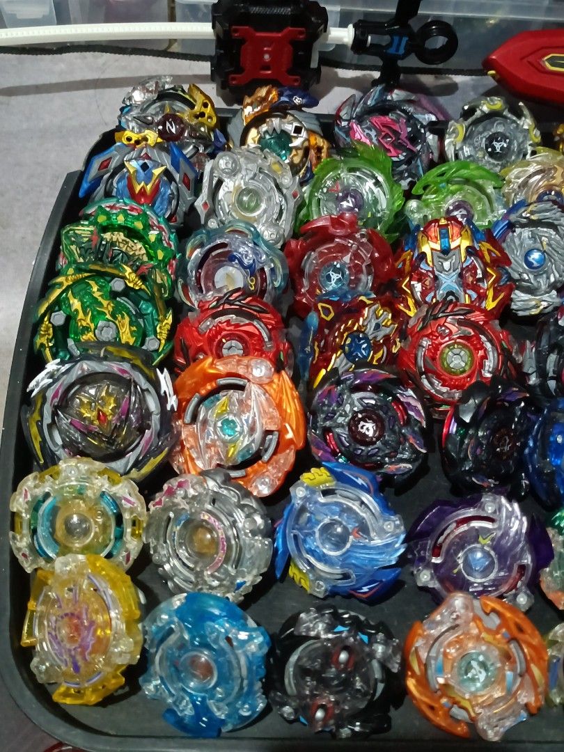 Beyblade Burst Collection (Category: Action & Battle Toys) located in Los Banos. Submitted by lemuel_02 (Listing ID 1468681549, Image 2). Description: Beyblade Burst Collection Take All Only 🏷️7000 Firm 📍Los Baños, Laguna 🚚 Lalamove, Jnt and Meetups 💸 Gcash 📩 Send Message if interested.
