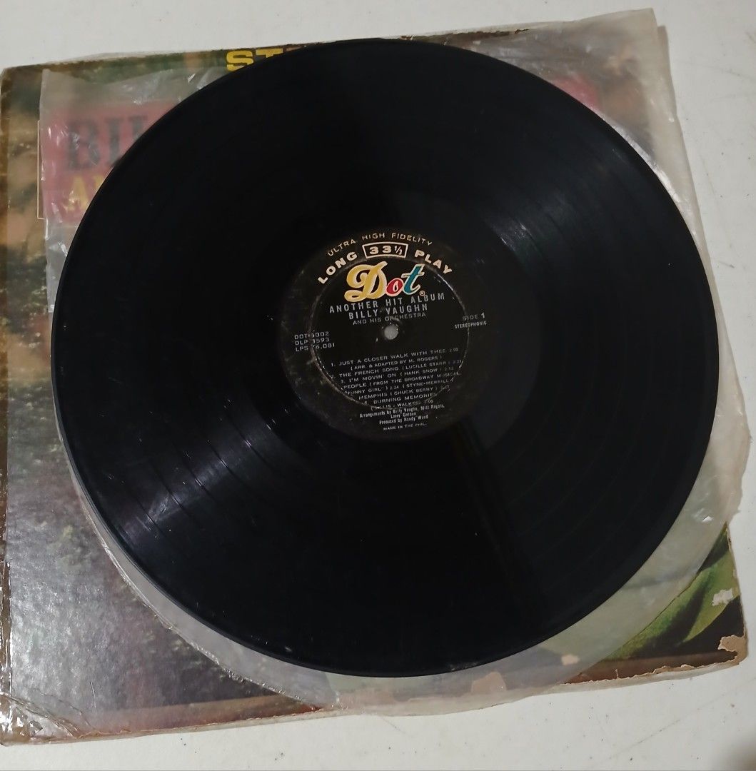 Billy Vaughn - Another Hit Album! Vinyl LP (Category: Vinyls) located in Manila. Submitted by miczngrz (Listing ID 1468676088, Image 2). Description: - Artist: Billy Vaughn - Title: Another Hit Album! - Price: 800 (get discount if you buy 2 or more vinyl records from my listings) - Label: Dot Records - Release date: 1964 - Format: Vinyl LP, Stereo - Genre: Jazz, easy listening - Notable Tracks: People, Sixteen Tons, Memphis, The French Song.