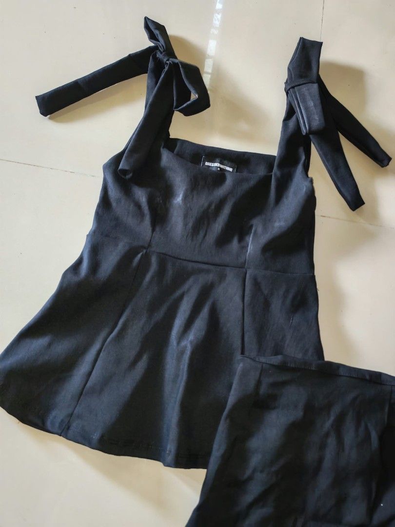 Black Dressedwithme Two Piece Set Size S (Category: Sets or Coordinates) located in Malolos. Submitted by krissalayne (Listing ID 1468582309, Image 2). Description: xs-small coords Loc malolos.