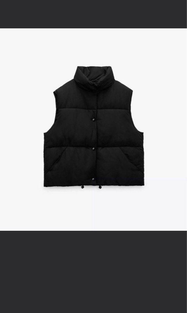 Black Puffer Vest Women (Category: Sleeveless) located in Manila. Submitted by leean0924 (Listing ID 1468524332, Image 1). Description: - Color: Classic Black - Material: Thick, warm puffer material designed for cold weather - Design: Stand-up collar to block out the wind - Closure: Convenient snap buttons down the front - Pockets: Functional side pockets for your essentials - Fit: Adjustable drawcord hem for a customized fit - Style: Great layer